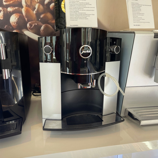 Jura D6 Platin használt automata kávégép 